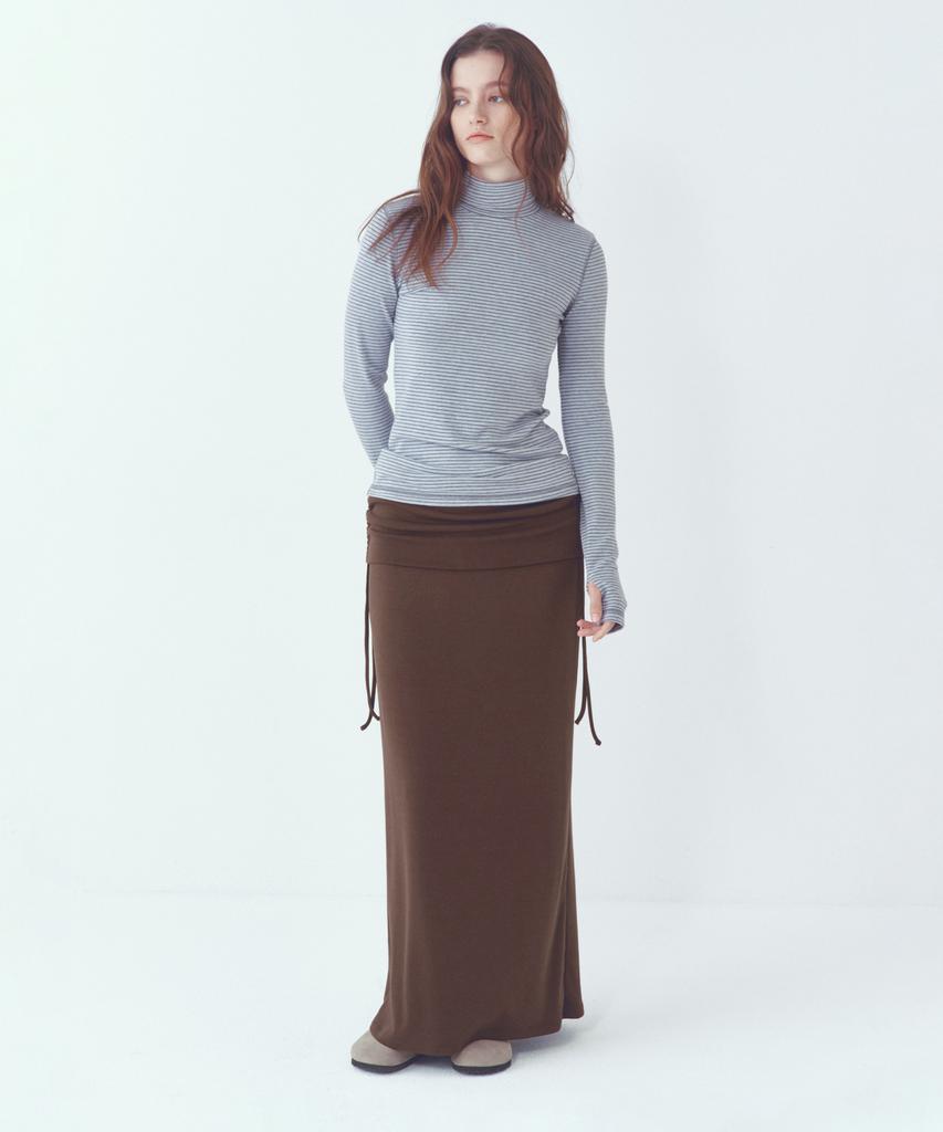 Cita Every Day Comfort Long Skirt (Fw)_Cts623(Brown)