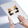 1 Pair Elastic Belly Animal Sticker Anxiety Stress Relief Fat Tummy Dog Cat Horse Decal Pinch Silicone Belly Animal Anti-collision Sticker