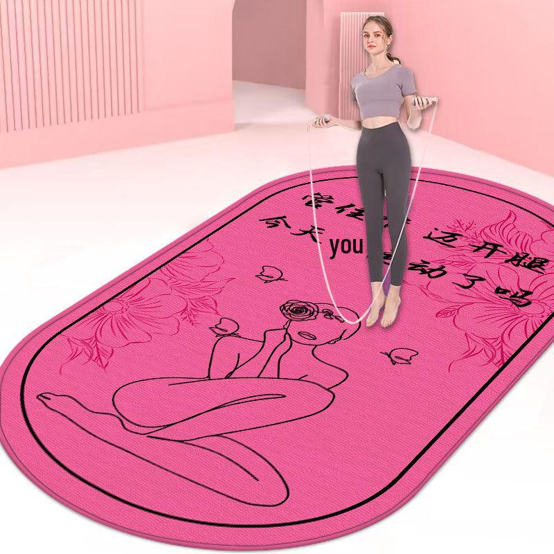 Thick Silent Non-Slip Yoga & Fitness Mat: Shock-Absorbing, Sound-Insulating for Home Use