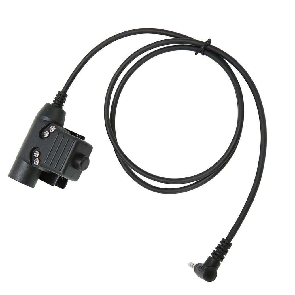 PPT Push To Talk Adapter 3.5mm 1Pin Back Clip 2 Way Radio Adapter for Retevis RT40 RB15 RB615