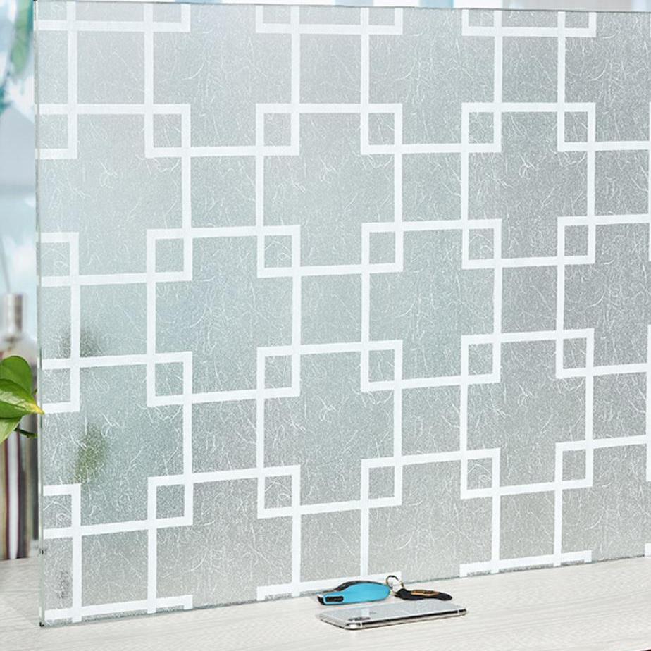 Matte Frosted Window Film Privacy Sun Blocking Self Adhesive Window Covering Opaque Vinyl Glass Shade Film For Bathroom Quality