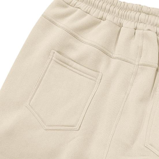 Yousheng Men Winter Sweatpants Thickened Cargo Pants Warm Casual Baggy Trousers Drawstring Waist Jogger Pants for Work Street Daily Wear