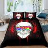 Headphones Duvet Cover Set For Kids Teens Queen Lightweight Down Quilt Covers Bedroom Decor 2 Pillowcases 1 Duvet Cover No Quilt