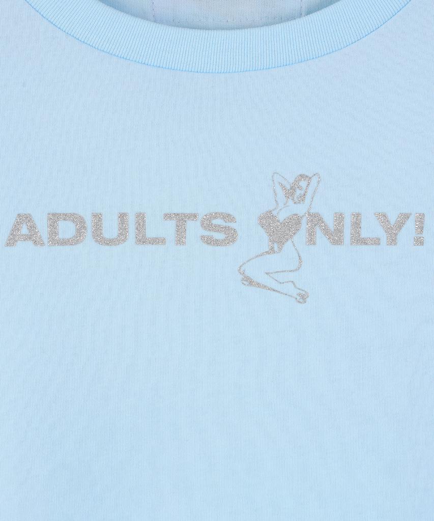 LALAFOX Adults Only Silhouette Slim T-Shirt Sky Blue Bs2Ch011