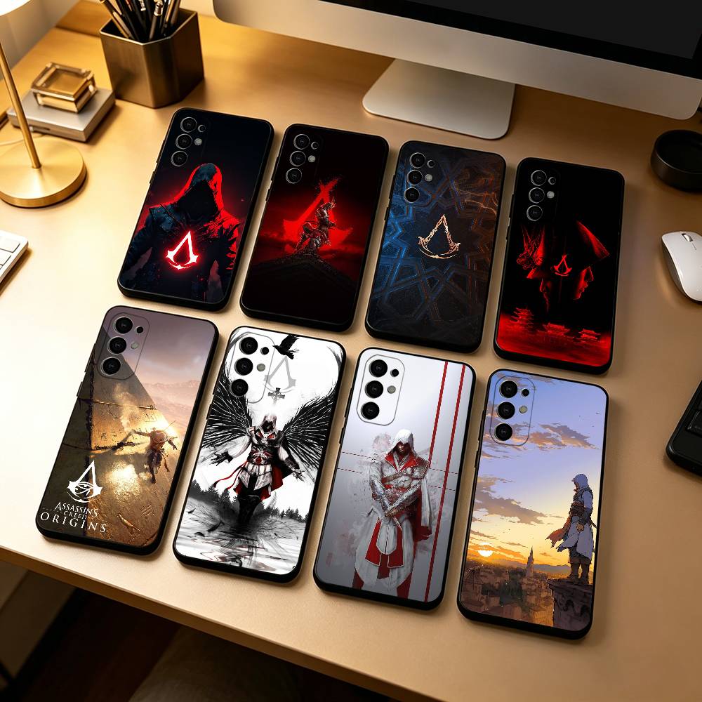 Spiel Assassins Creed Handyhülle Für Samsung S25,S24,S21,S22,S23,S30,Ultra,S20,Plus,Fe,Lite,Note,10,Schwarze Hülle