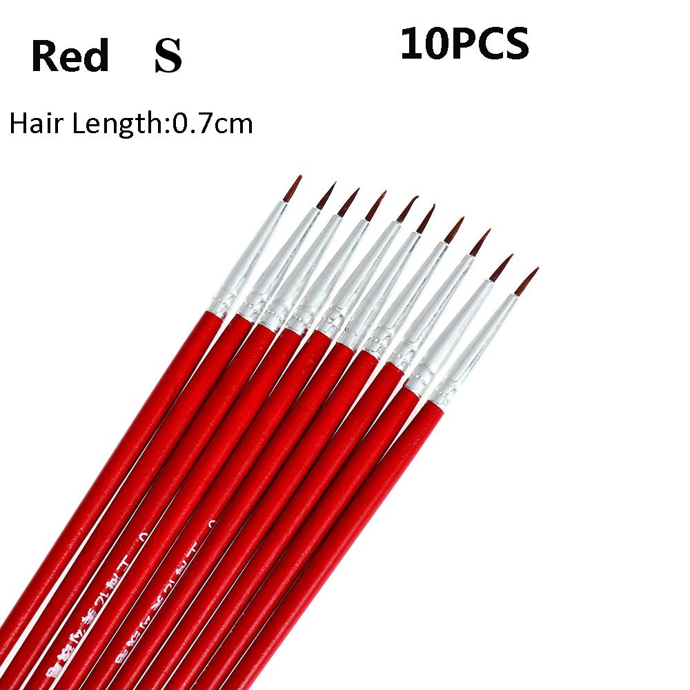 10/20pcs Thin Nylon Hand Painted Hook Line Pen Paint Painting Brush Drawing