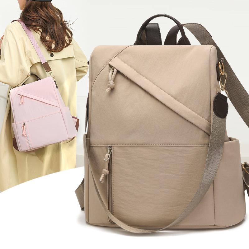 Schoolbag new fashion backpack women's casual lightweight anti-theft women's backpack simple large-capacity outdoor travel bag