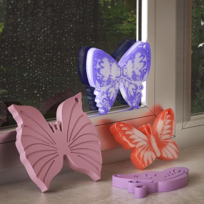 Butterfly Shaped Keychain Moulds Silicone Texture Hand-Making Accessories