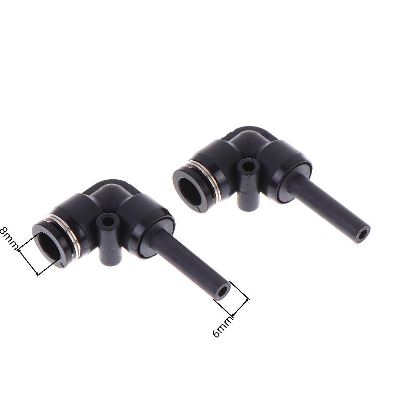 2/10Pcs Plj 4/6/8/10Mm Pneumatic Quick-Insert Reducing Diameter Plj8-6/6-6Mm Rod Pneumatic Joint Bend-Through Rod Connector