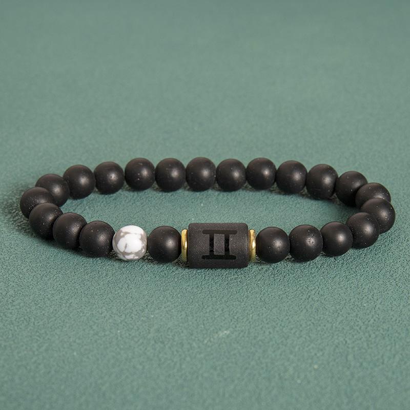 Natuurlijke kralen armbanden 12 horoscoop geluk natuursteen tijgeroog dierenriem kralen armband voor dames heren