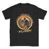 Flash Logo TShirts for Unisex Novelty Pure Cotton Tees O Neck Short Sleeve T Shirt Birthday Gift Clothing