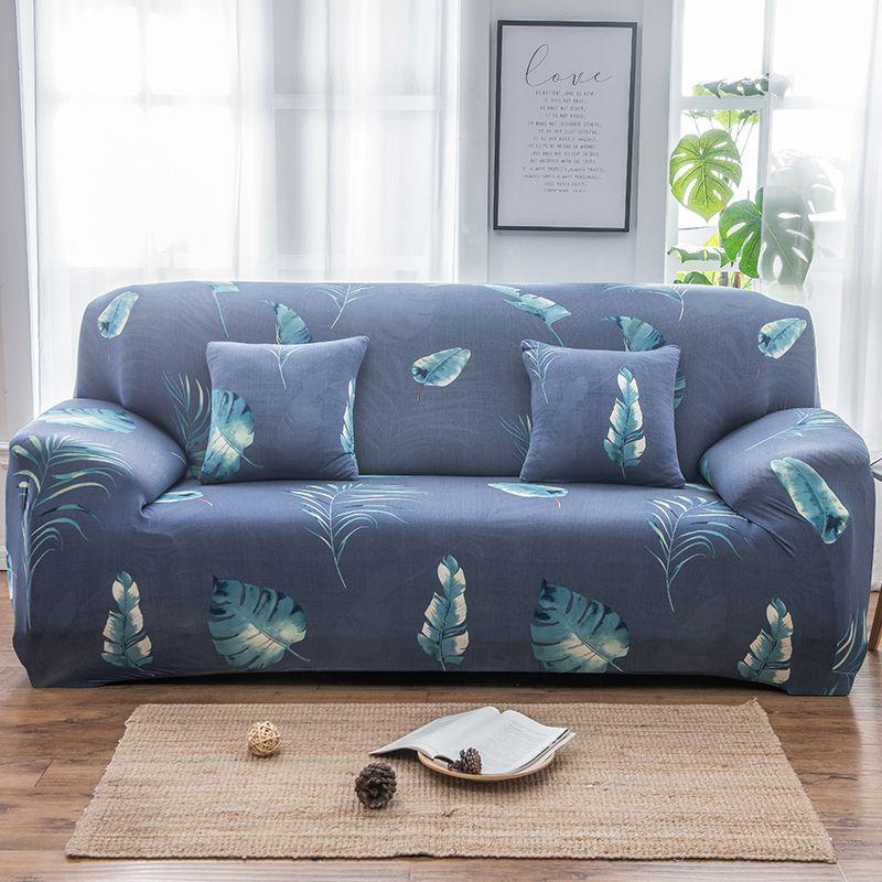 Flower Printed Sofa Cover Slipcover Soft And Elastic Anti-skid Stretch Couch Cover Available In Multiple Sizes