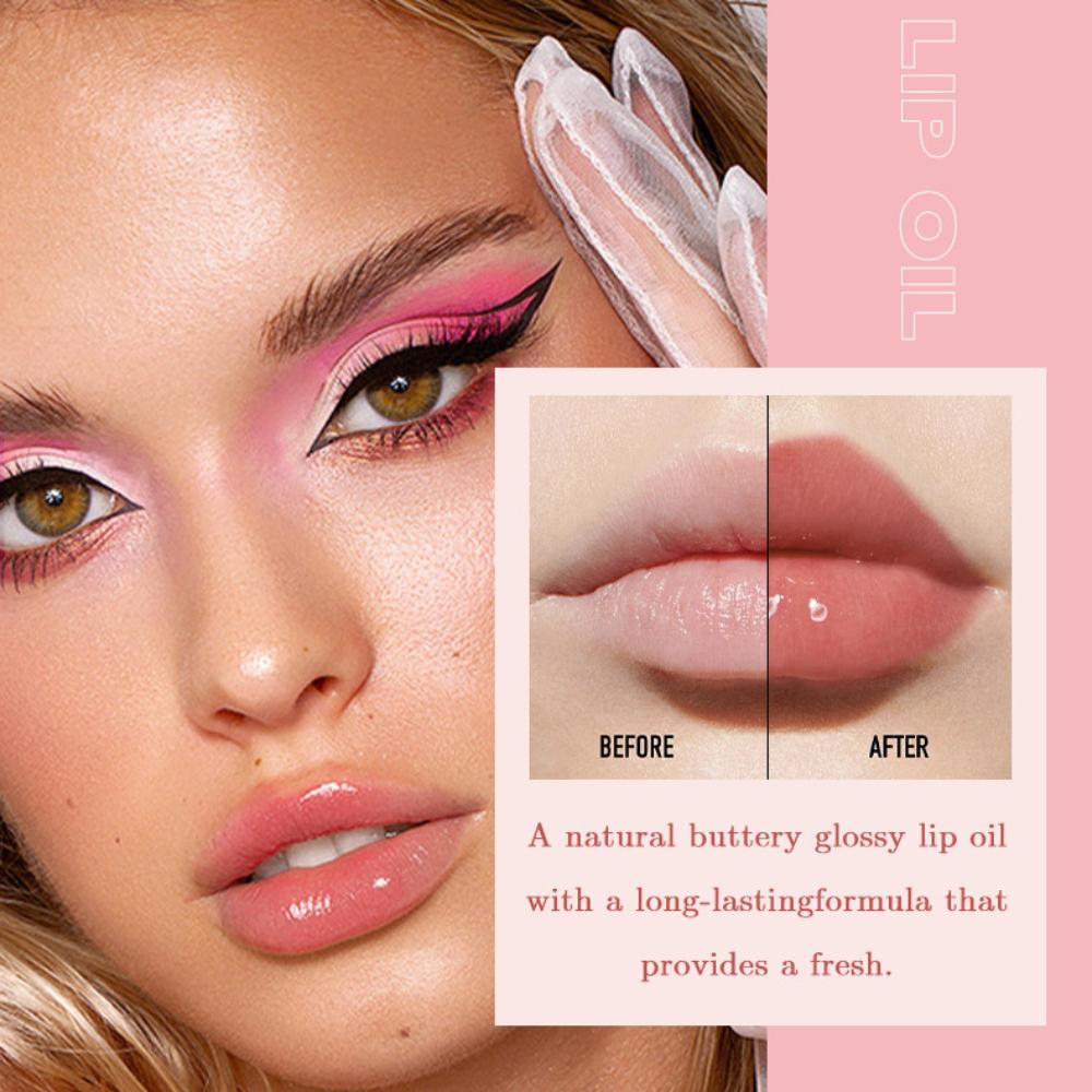6pcs/set Hydrating Jelly Lip Oil Lip Plumper Moisturizing Lip Balm Lip Glaze Long Lasting Highly Pigmented Lip Gloss Lipstick