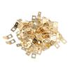 100PCS Quick Disconnect Connectors Non Insulated Solderless Adapters 10 Stud 1/4 Inch Male Spade