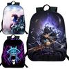 Zaino Scuola Primaria Solo Leveling Sung Jin Woo Zaino Cartone Animato per Bambini Ragazzi Ragazze Anime Kawaii Cartone Animato Scuola Mochila