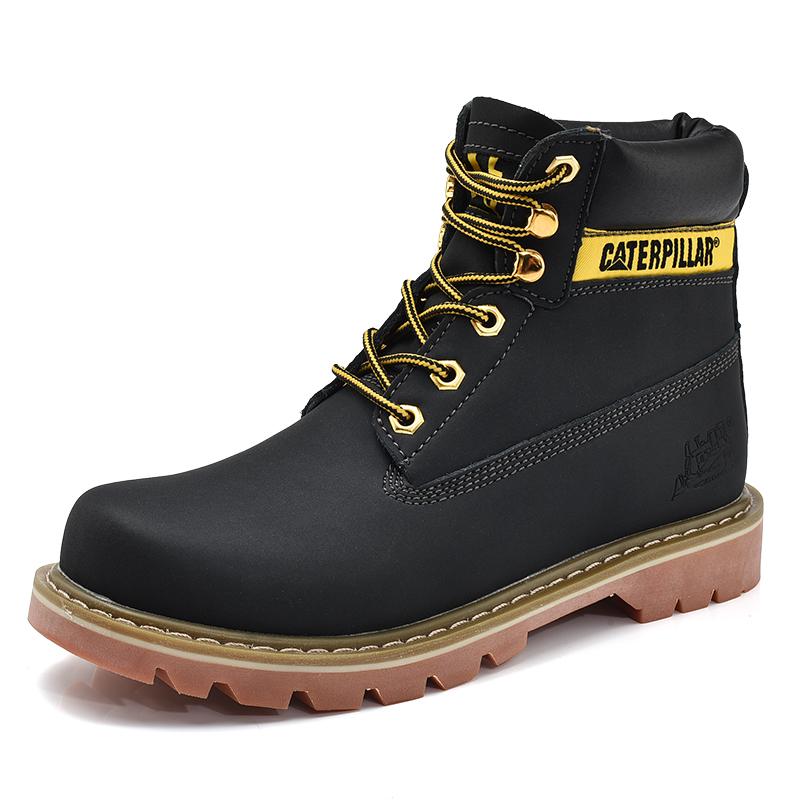 Fashion Genuine Leather Mens Women Winter Ankle Military Treking Snow Yellow Designer Tactical Boots Outdoor for Men Work Shoes Sneakers
