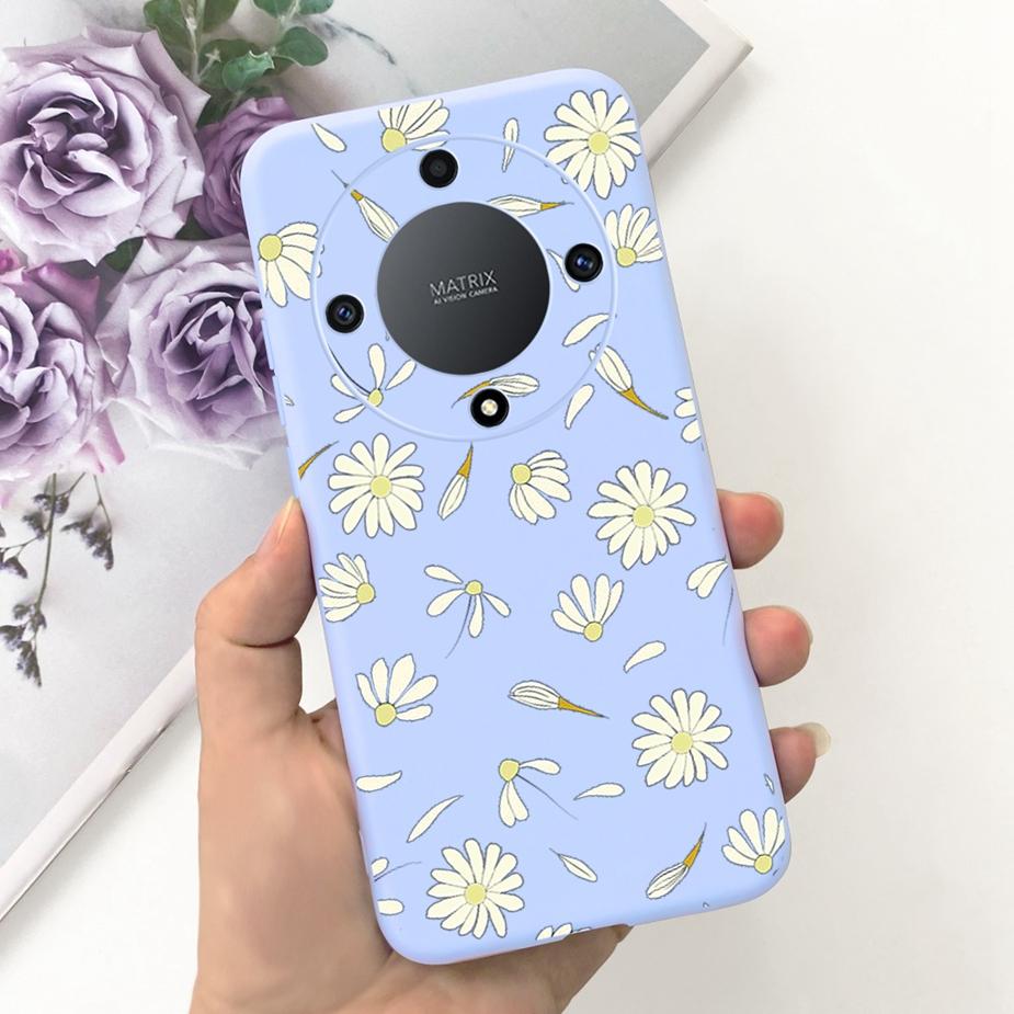 For Honor Magic6 Lite Case Honor X9b Pretty Girls Sunflower Cover Soft Silicone Phone Case For Honor Magic6 Lite HonorX9b Bumper