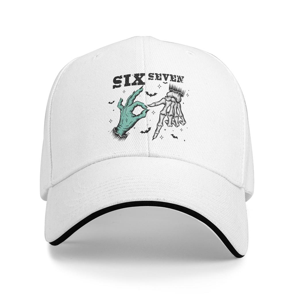 Custom Fashion SixSeven 67 Italian Brainrot Meme Baseball Cap WoUnisex Unisex Breathable Dad Hat Sun Protection Snapback Hats