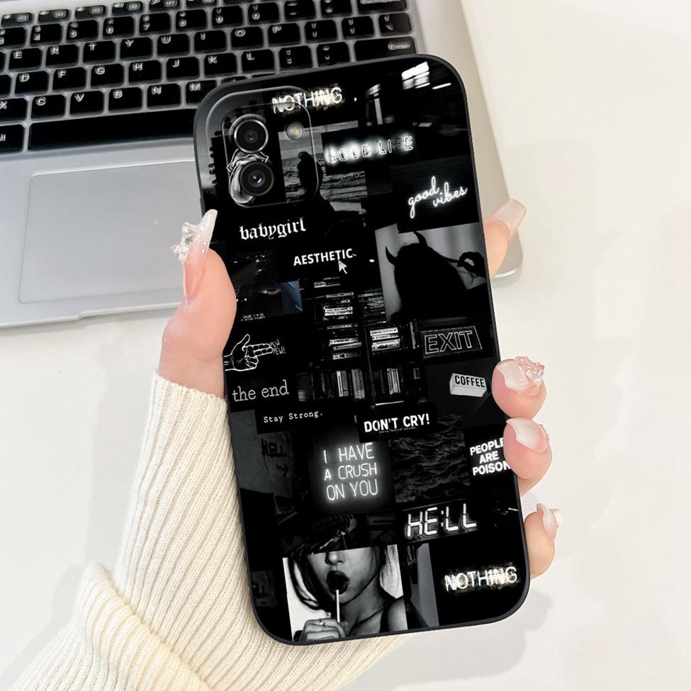For Samsung Galaxy A03 Case Cover Luxury Fashion Flower Kawaii Cute Shockproof Phone Case For Samsung SM-A035F SM-A035M SM-A035G