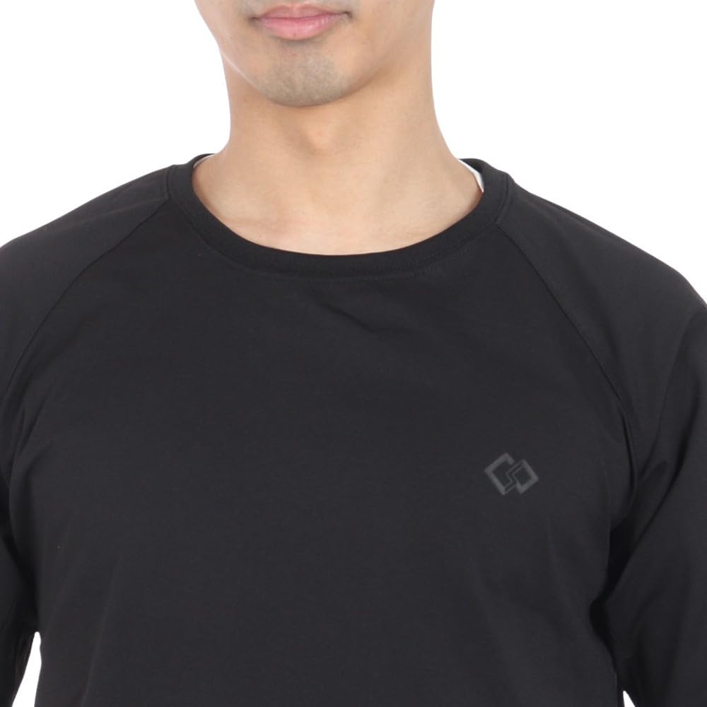 Colantotte Chemise de conditionnement pour baseball Épaules courtes Logo DBDAB31 Protection UV Séchage rapide (Noir/L/Homme)