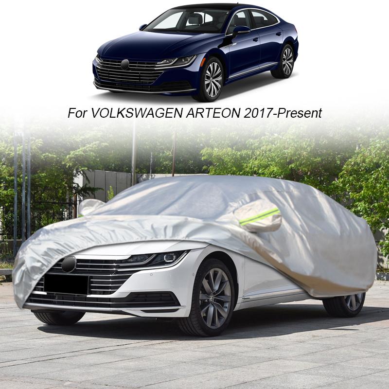 Copertura auto Pioggia Gelo Neve Polvere Impermeabile Per Volkswagen Artoen Tiro Freno Golf Jetta A7 Passat Polo Virtus Hatchback Berlina