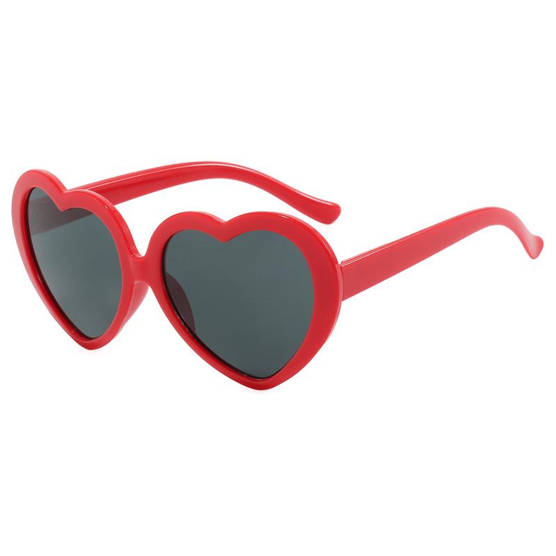 Heart-Shaped Sunglasses Children Heart-Shaped Frame Glasses Eyeglasses Baby Summer Sun Glasses For 3-12 Years Old Kids