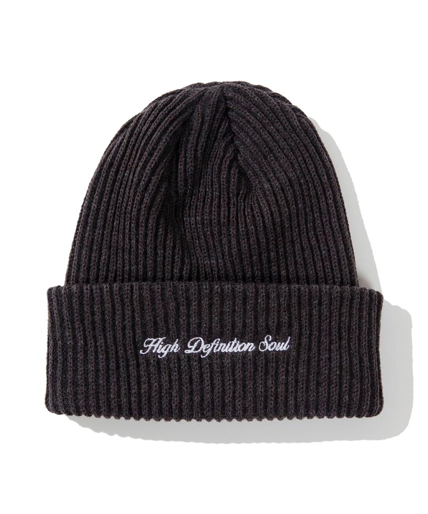 Eichidieseu Cursive Logo Beanie - Charcoal