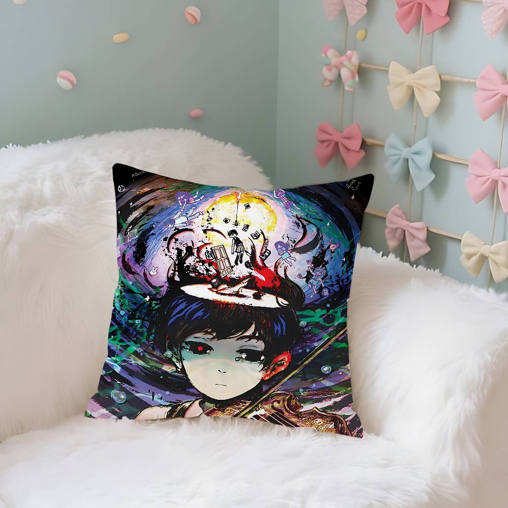 Anime Cool OOmoriS Hülle Plüschstoff Weiche Kissenhülle Zweiseitig bedruckte Kissenhülle Haushaltsgeschenke