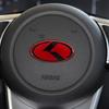61 MM Decorazione Emblema Auto in Alluminio 3D Adesivo Centrale Volante Per KIA Sportage Ceed Sorento Cerato Optima GT STINGER Rio Soul