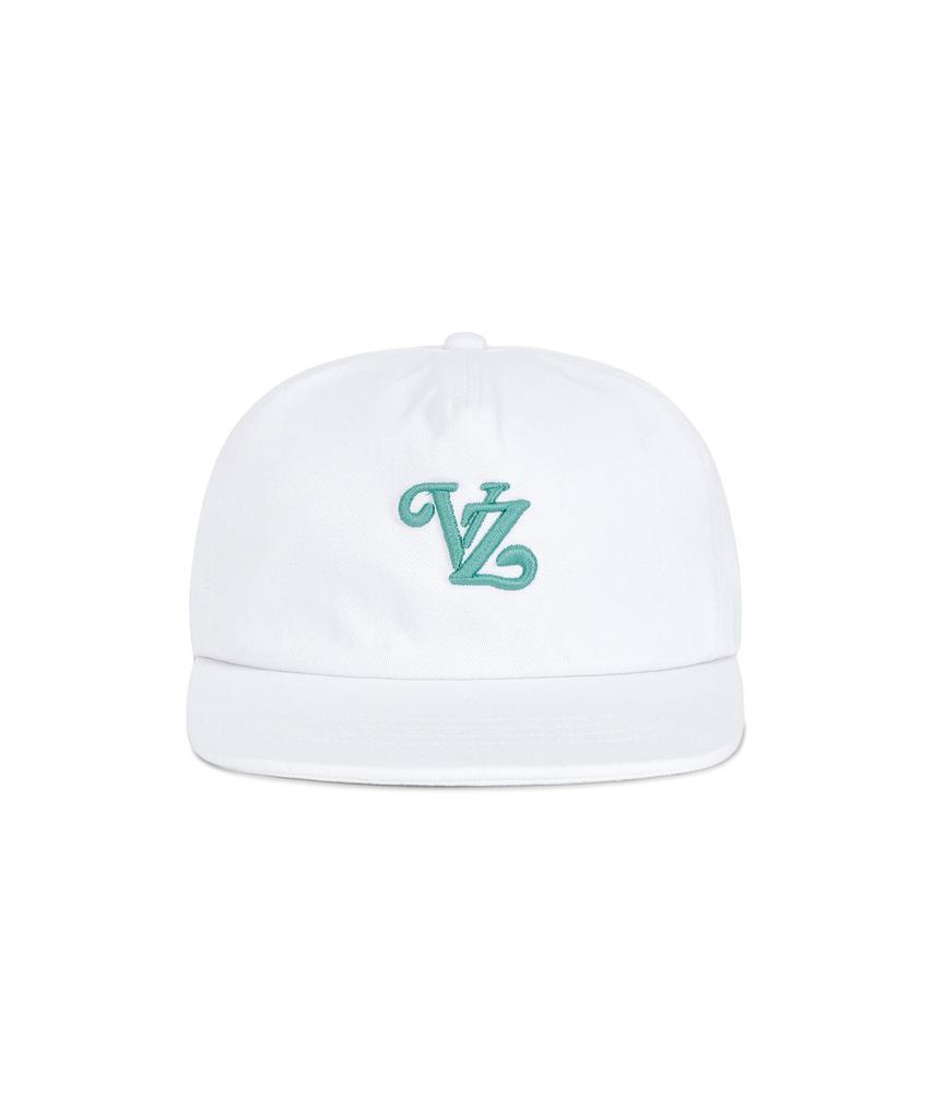 Bajal Leaf Vz Monogram 5-Panel Ball Cap White