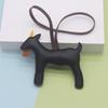 PU Leather Goat Bag Charm Cute Mini Hanging Pendant for Backpacks Handbags Keyrings Luggage Accessory