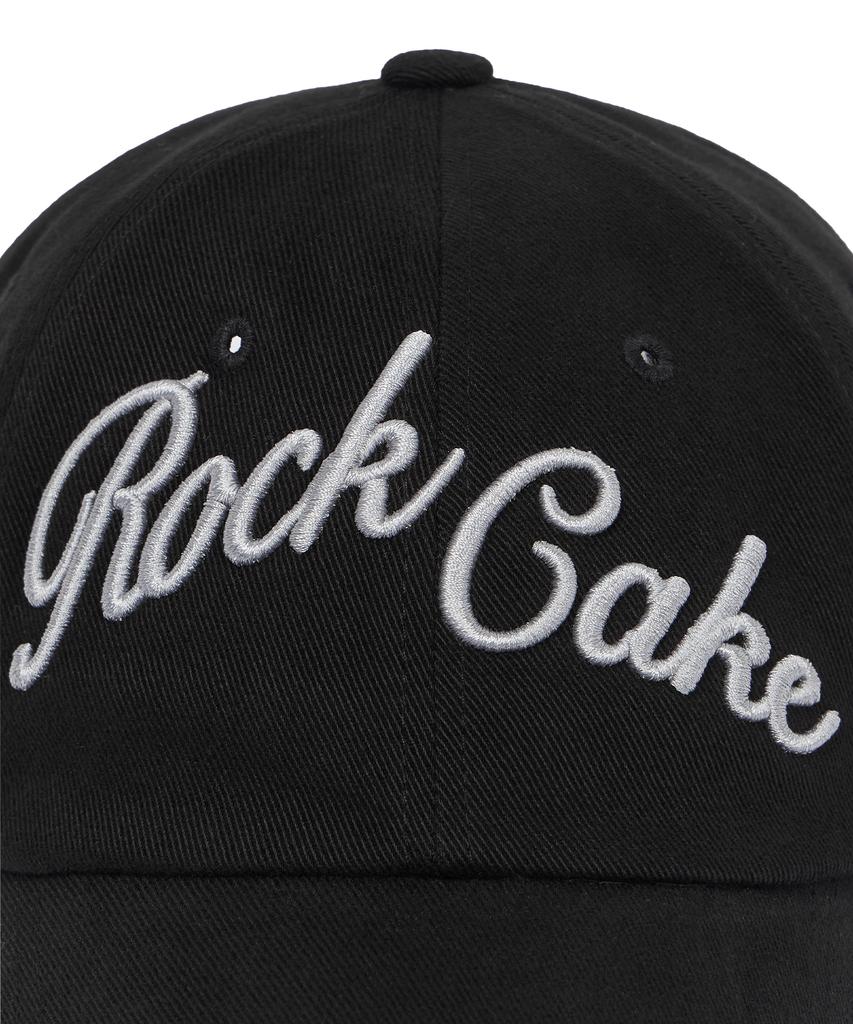 ROCKCAKE Script Pigment Ball Cap - Black