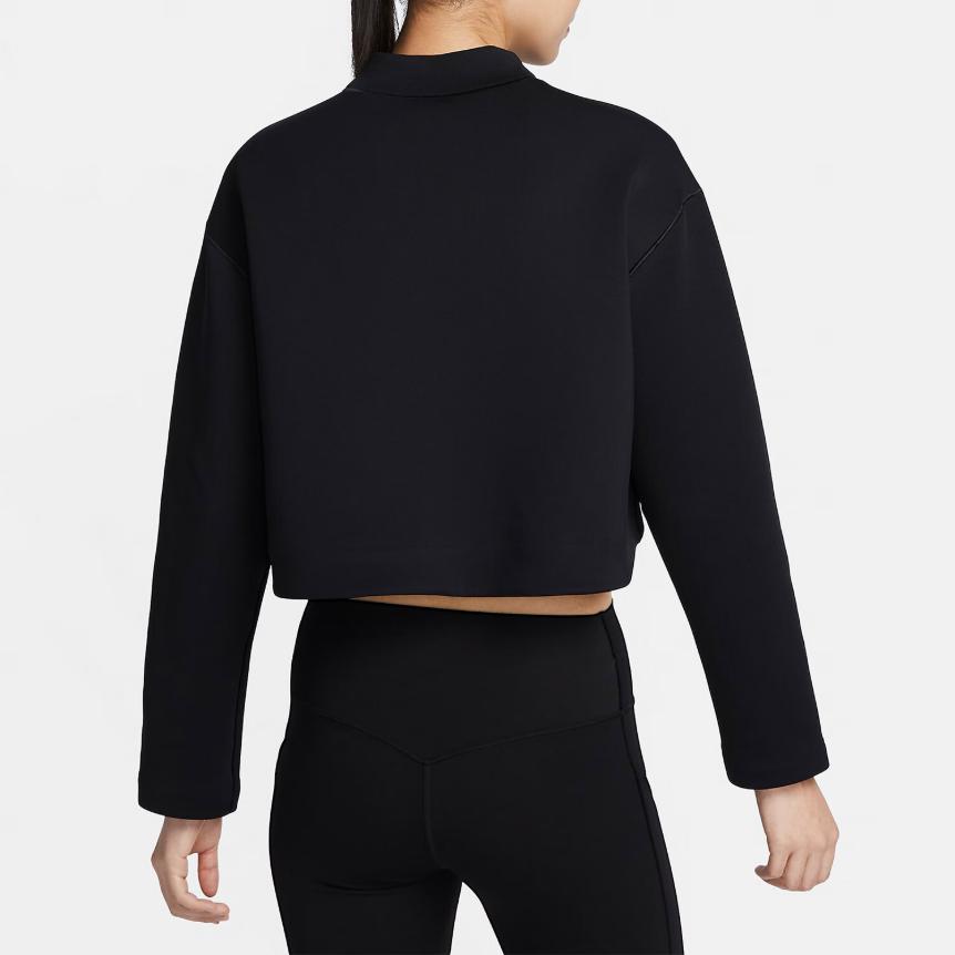 Nike FutureMove Sudadera Corta Holgada Casual Tops Mujer Negro FN2793-010