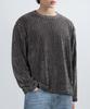 VERYVAIN Crop Velour Knit (Gray)