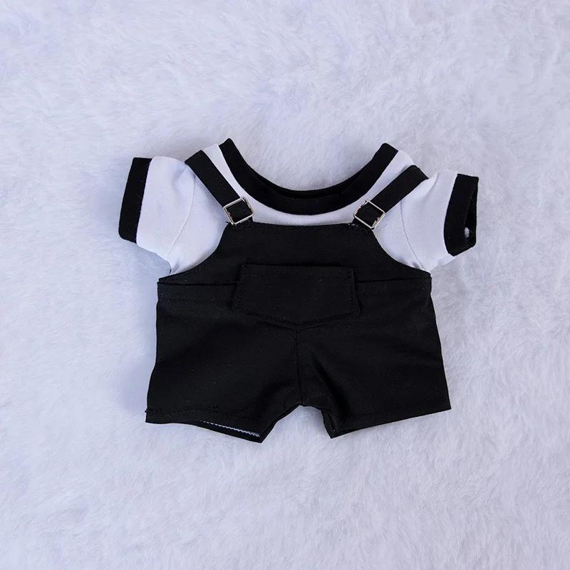 10cm 20cm Puppenkleidung Outfit T-Shirt Latzhose Hosenträgerhose Puppenzubehör Anziehen Spiel Fans Geschenk Spielzeug auf Lager