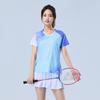 New Badminton Jersey Suit Men's and Women's Short-sleeved Quick-drying Air Volleyball Jersey, Tennis Jersey, Table Tennis Competition Printed Jersey