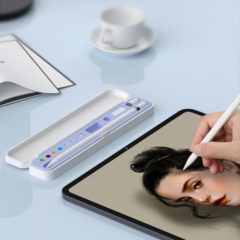 Portable For Apple Pencil 2 1 Case Storage Box Pouch Pen Holder Stylus Cover For Apple Ipad Pencil 1St 2Nd Gen Plastic Cases