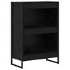 Bookshelf Black Oak Effect 60 X 30 X 86.5 Cm