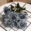 Artificial Rose Bouquet With Colored Silk Flower For Wedding And Home Decor