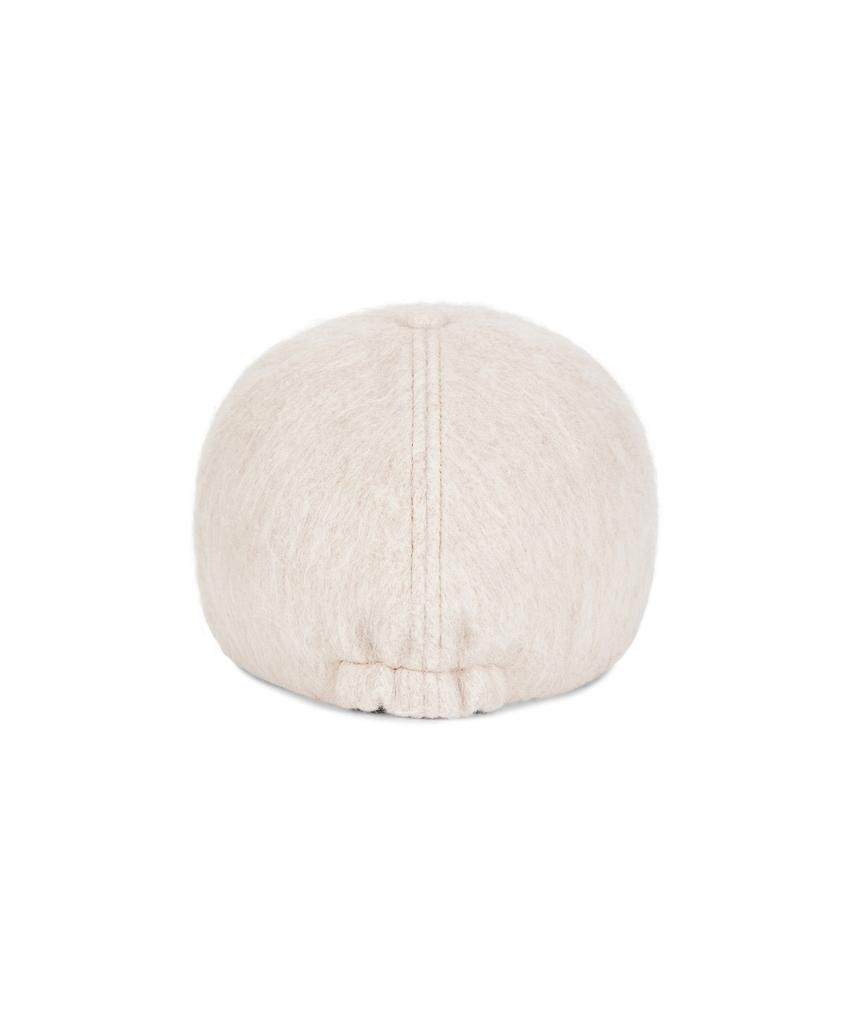 Bajal Va Curved Circle Logo Newsboy Cap Oatmeal