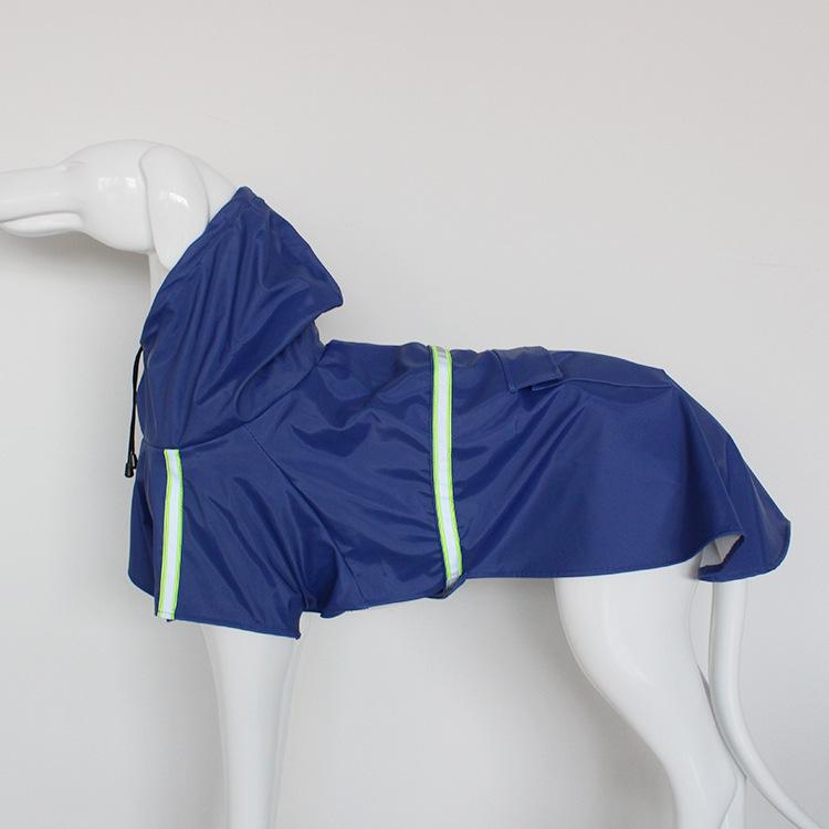 Large Dog Raincoat Corgi Cloak Style Puppy Waterproof Dog Clothes Reflective Pet Windproof Rainproof Hooded Raincoat For Dog