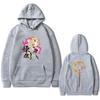 Anime Demon Slayer Hoodie Unisex Cartoon Rengoku Kyoujurou Grafik Sweatshirt Männer Frauen Vintage Trend Hoodies Streetwear