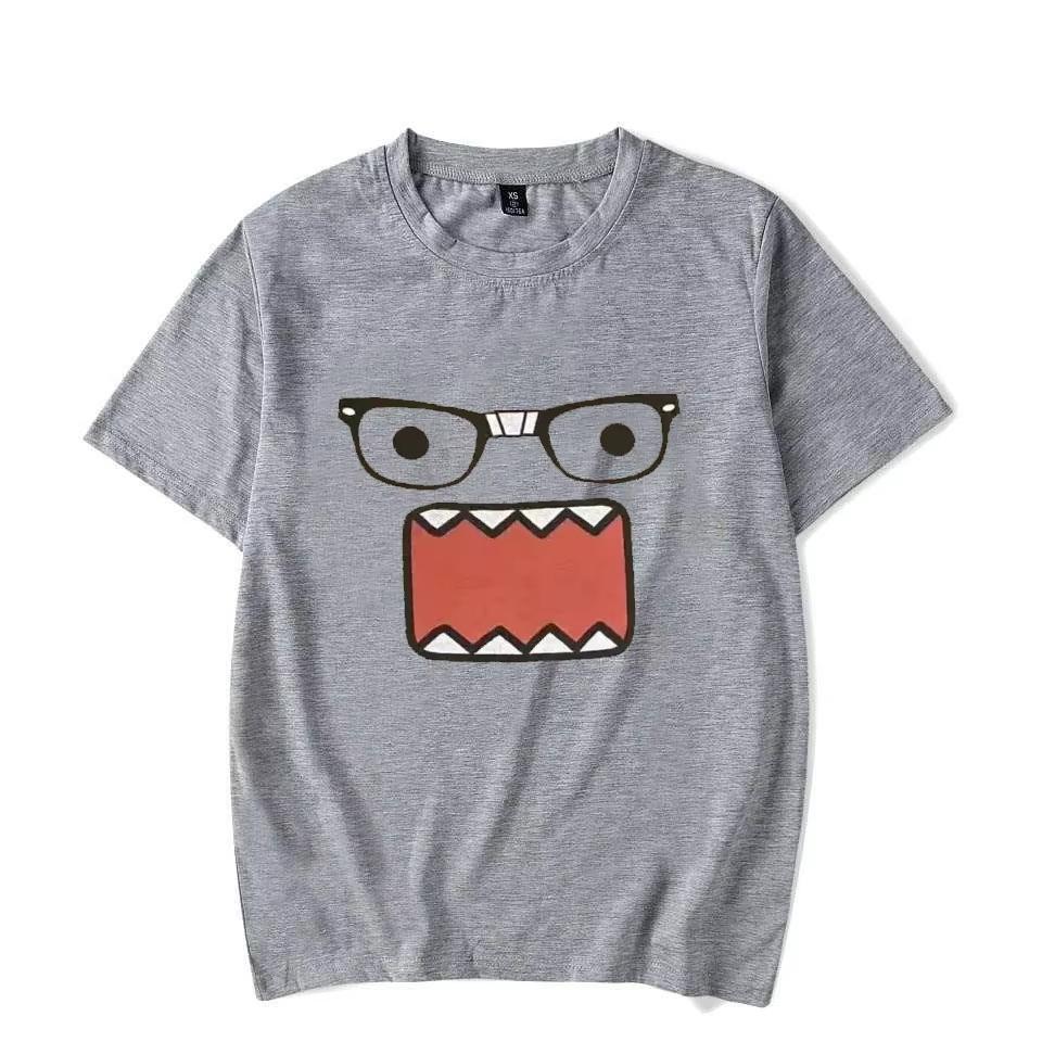 Cartoon Doll Face Graphic Cotton ONeck Oversized Unisex Harajuku Streetwear Casual Short Sleeve Tops For Unisex Unisex