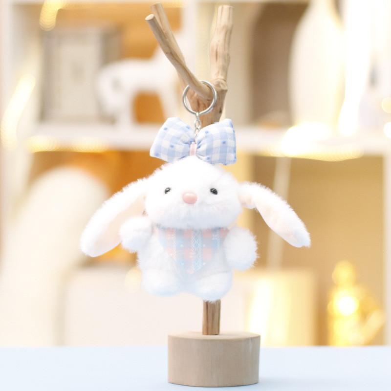 Plush Bunny Keychain With Soft Short Pile Fabric For Kids And Collectors