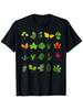Men'S Vintage Botanical Graphic T-Shirt - Soft Crewneck Tee with Leaf & Plant De