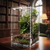 Transparent Reptile Feeding Box Anti-escape Buckle Lock Acrylic Crawler Box Ventilated Jumping Spider Terrarium