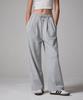 AWESOME STUDIO Double-Pleat Wide Sweatpants Melange Grey