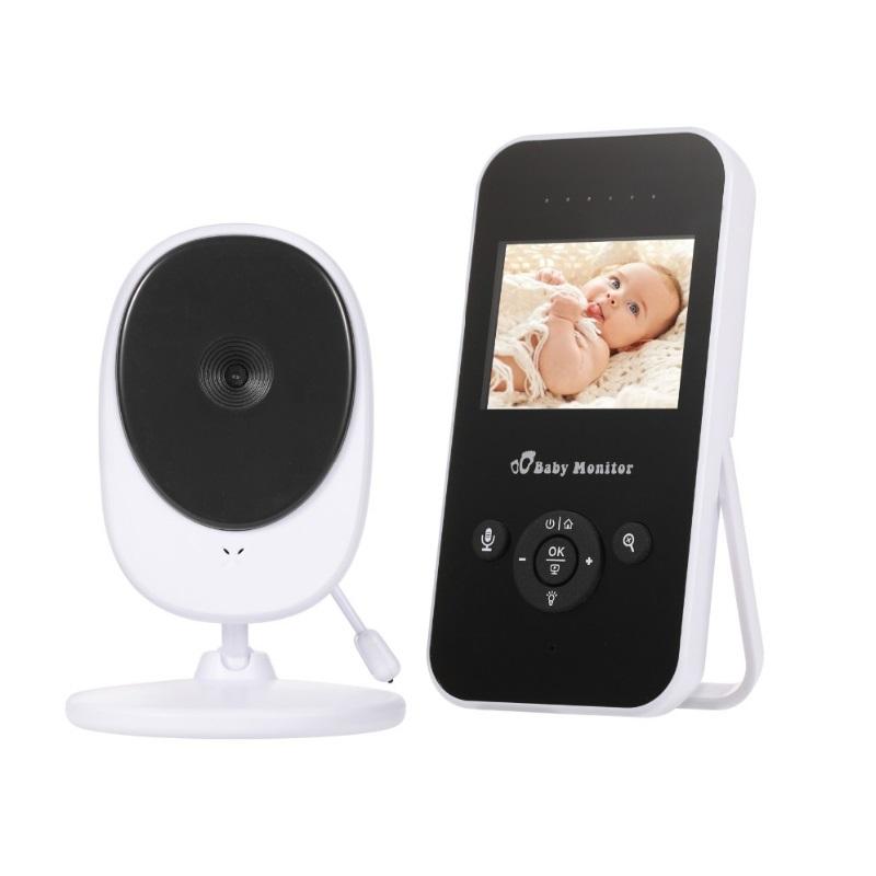 2,4-Zoll-LCD-Display und Kamera, kabelloses Video-Babyphone, Farbdisplay, Sicherheitskamera, 2-Wege-Sprechfunktion, Nachtsicht, Baby-RaumtemperaturüberwachungAA
