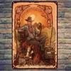 Vintage Wild West Cowboy Metal Wall Art 20x30cm Home Decor