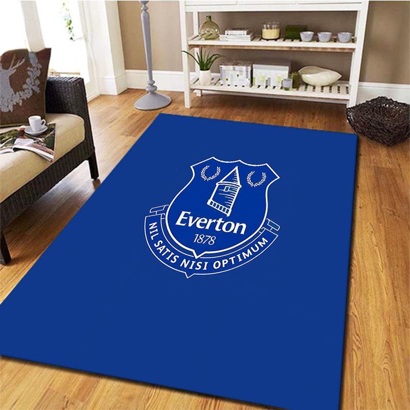 Everton F.C Teppich für Wohnzimmer Schlafzimmer Zuhause Sofadekoration, Kinder Spiel rutschfeste Bodenmatte